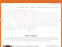 Tablet Screenshot of monitorlegislativo.net